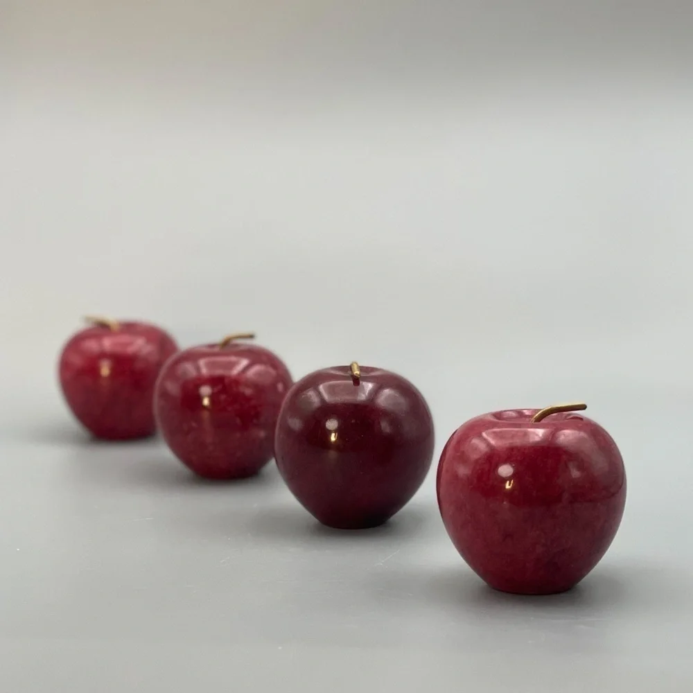 Onyx Red Apple, Solid Stone (1 apple per order) - Picture 6 of 7